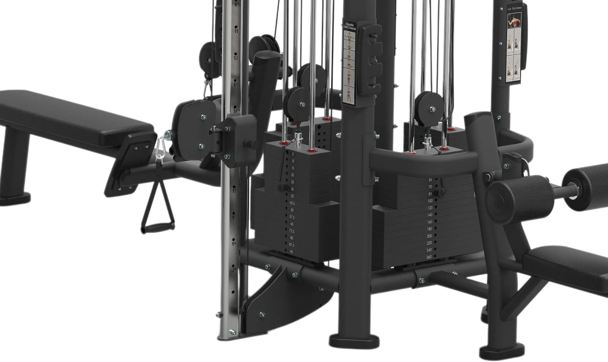 Sportgear MJ5 with Dual Pulley Pulldown and Row