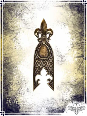 Strap End Set - Fleur de Lys