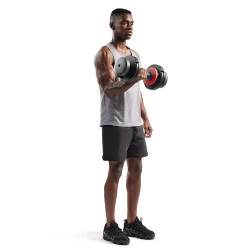 Sunny Health & Fitness Elite Adjustable Dumbbell 55-Pound (Weight 15,25,35,45,55)