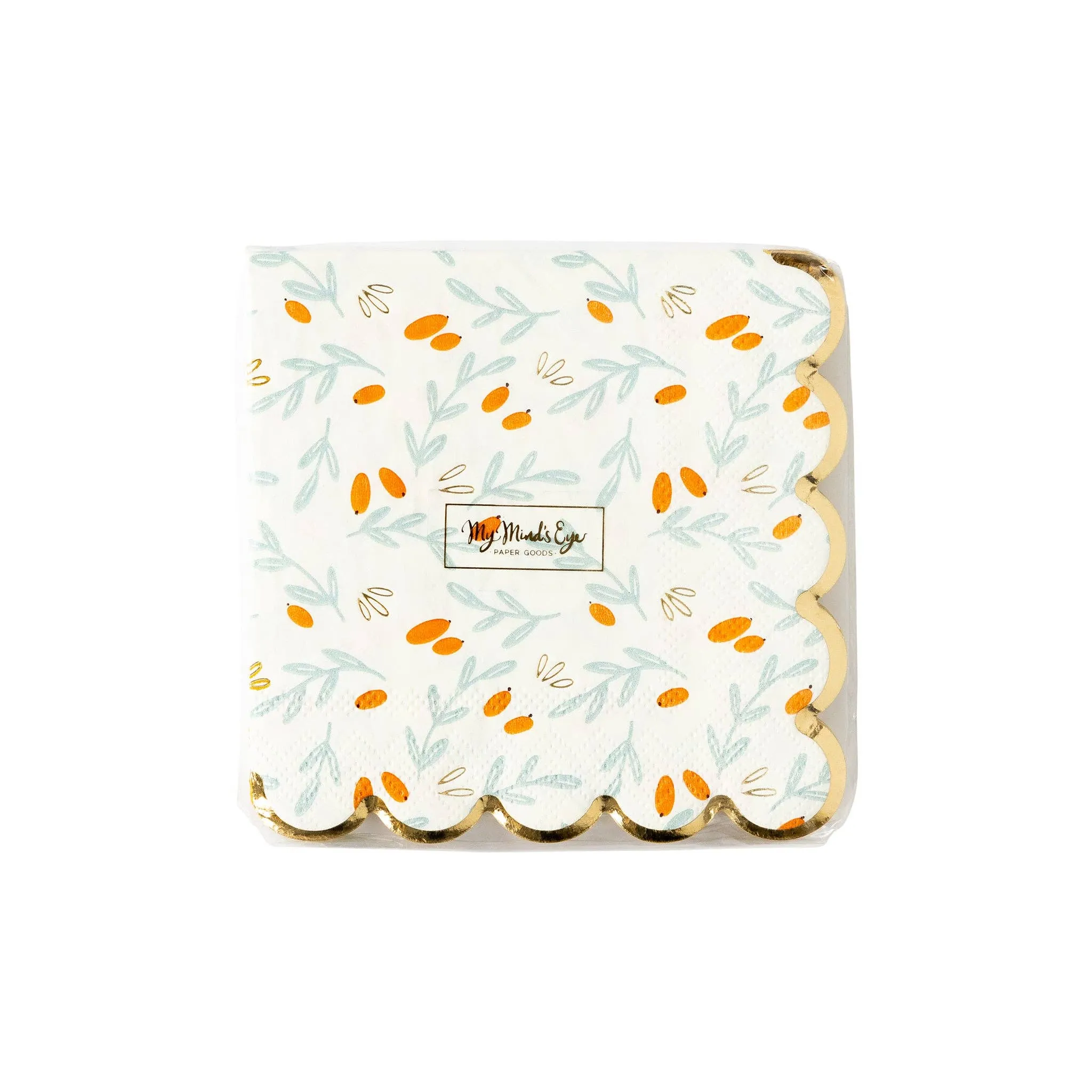 Thanksgiving Scallop Napkin