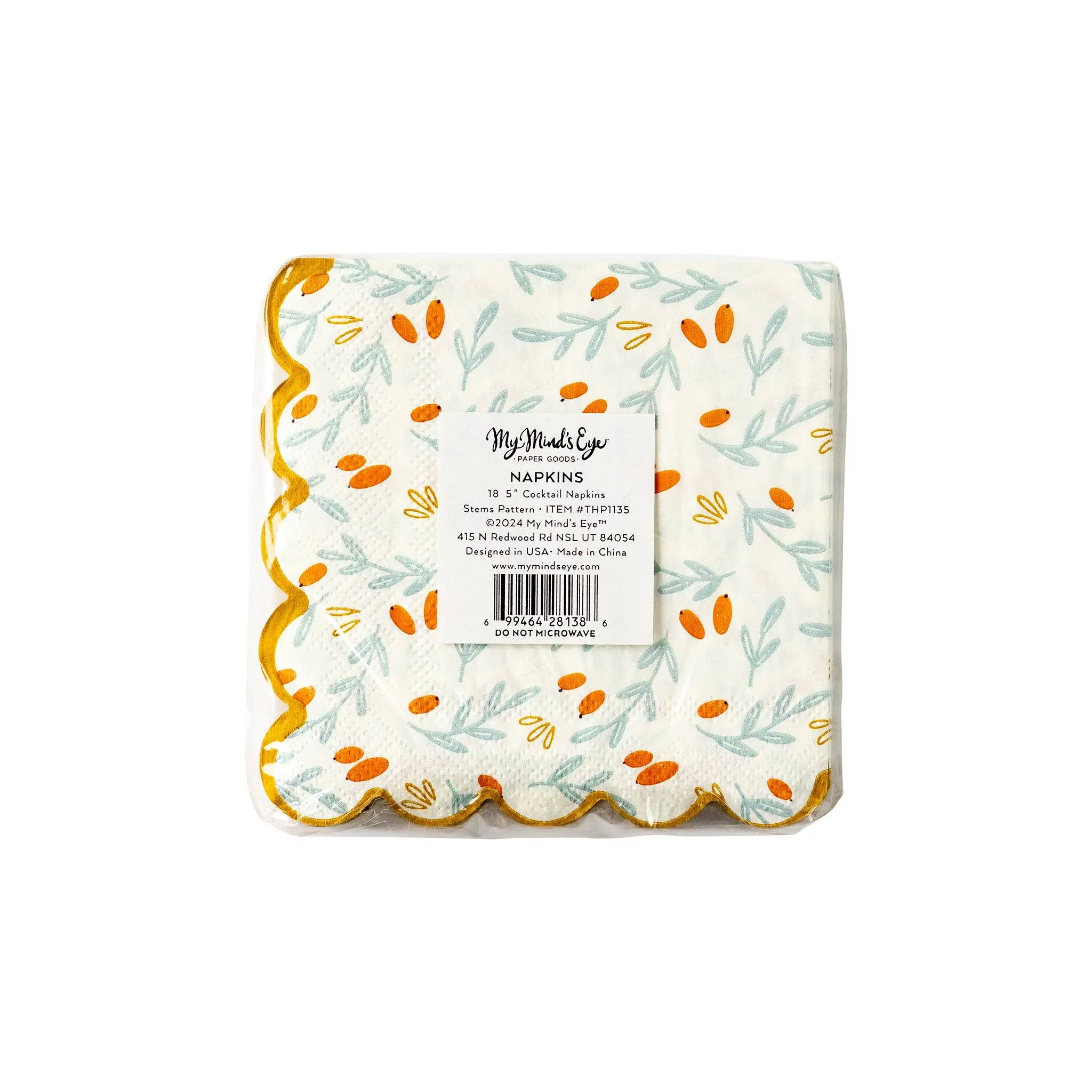 Thanksgiving Scallop Napkin