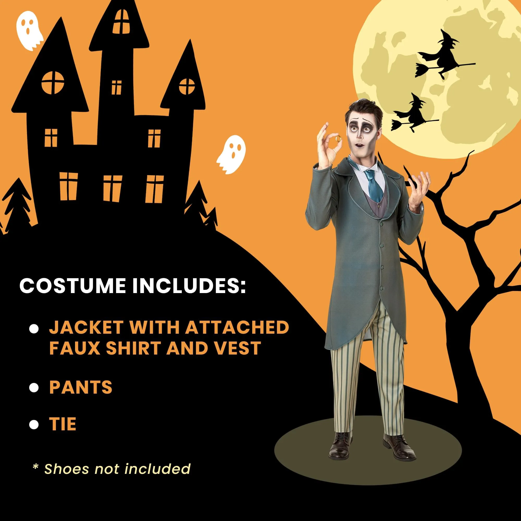 Tim Burton's Corpse Victor Men's Costume