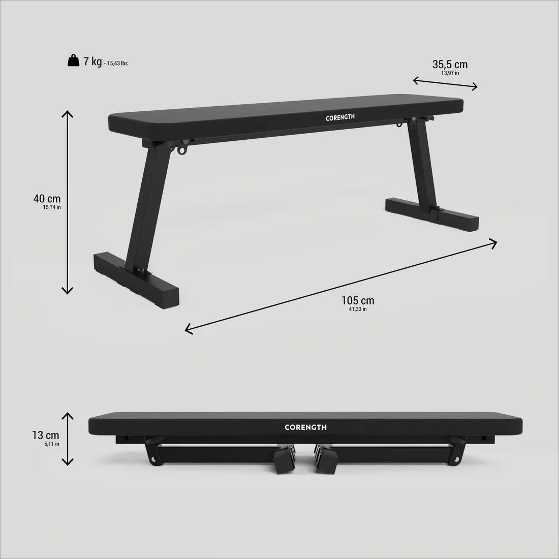 Weights Bench Fold-down - 100