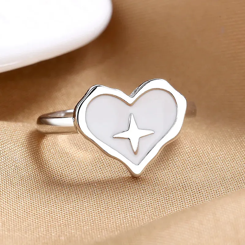Women's Fashion Geometric Open Rings Accessory Trendy Golden Jewelry