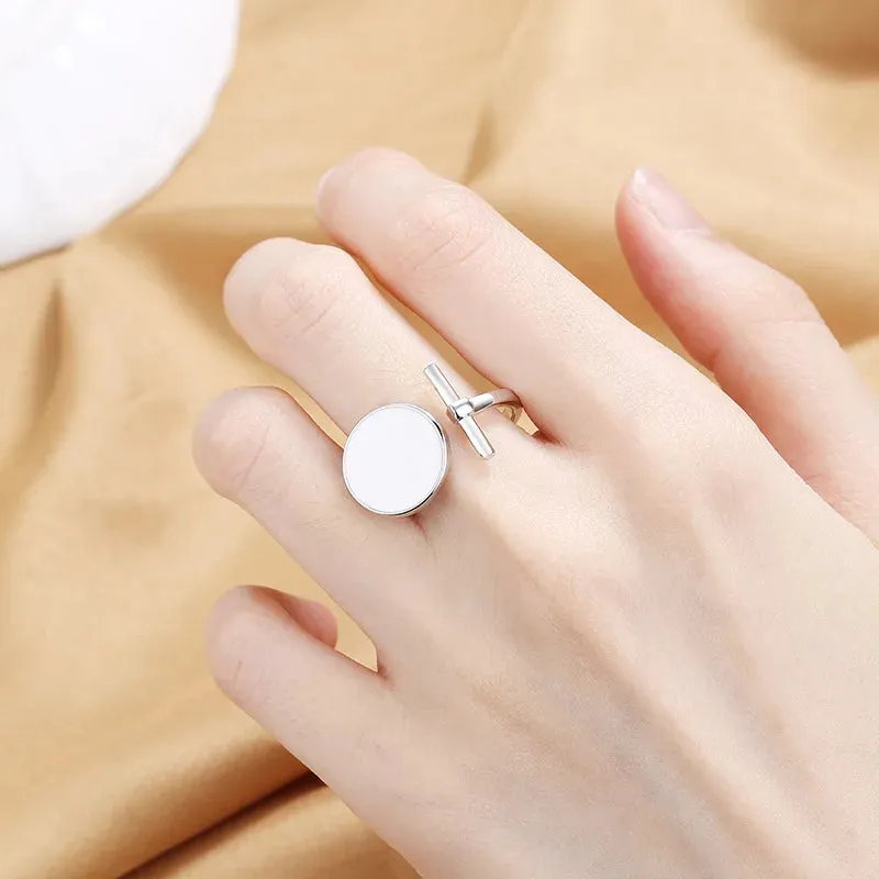 Women's Fashion Geometric Open Rings Accessory Trendy Golden Jewelry