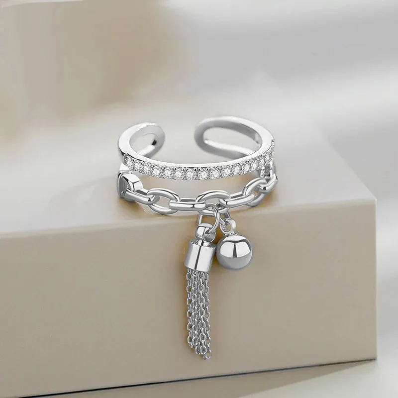 Women's Fashion Geometric Open Rings Accessory Trendy Golden Jewelry