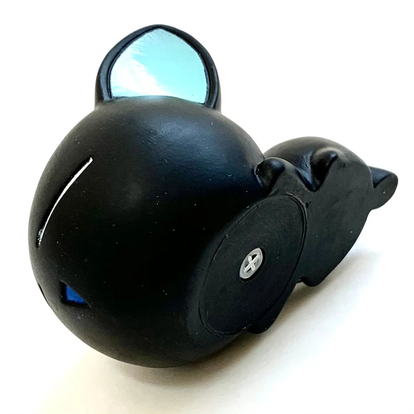 X 12019 BIG SOFT BLACK CAT CHARM-DISCONTINUED
