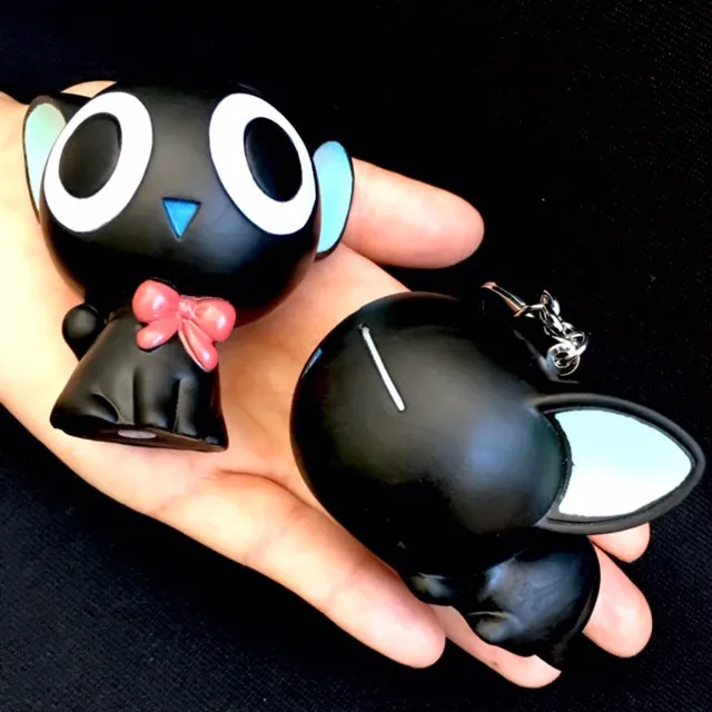 X 12019 BIG SOFT BLACK CAT CHARM-DISCONTINUED