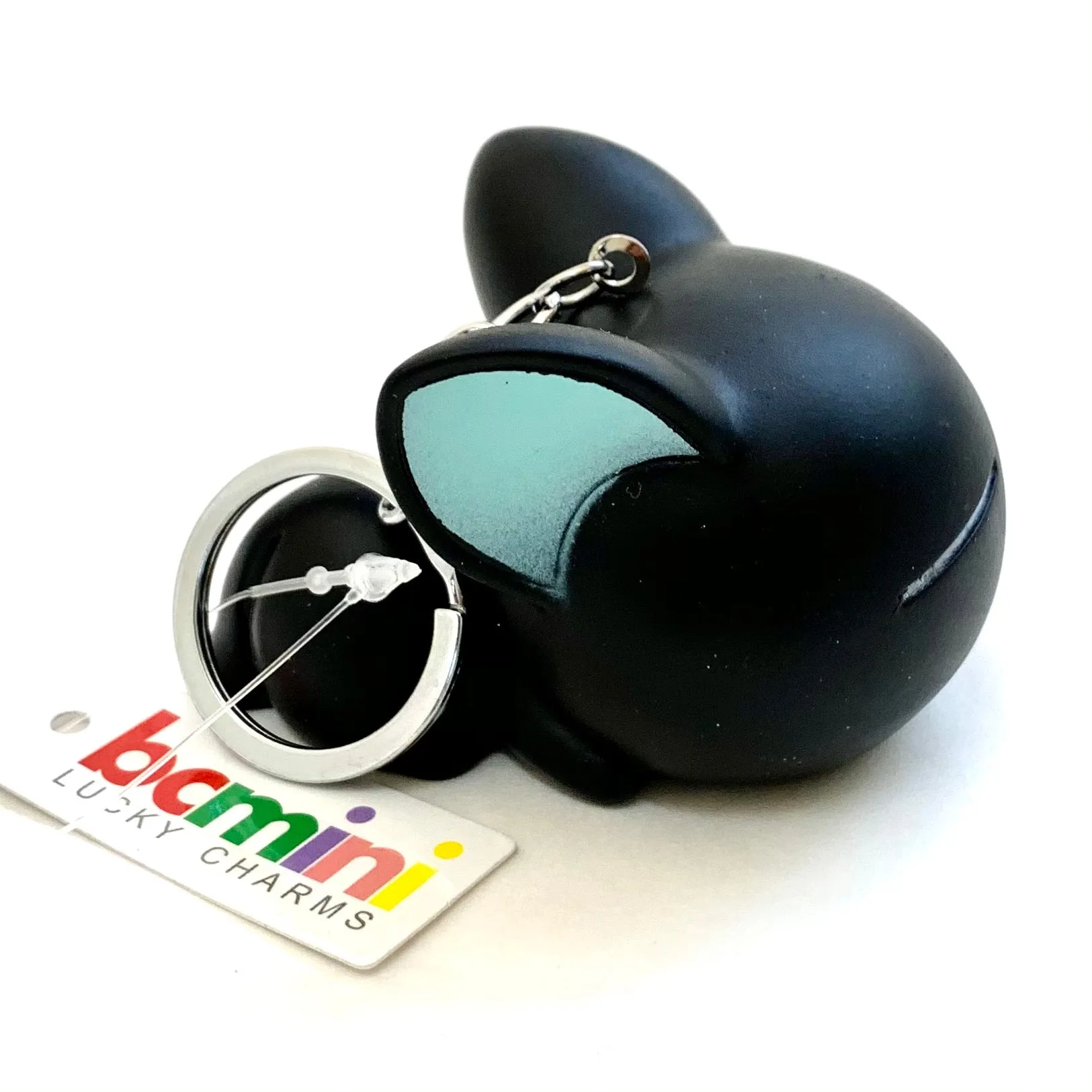 X 12019 BIG SOFT BLACK CAT CHARM-DISCONTINUED