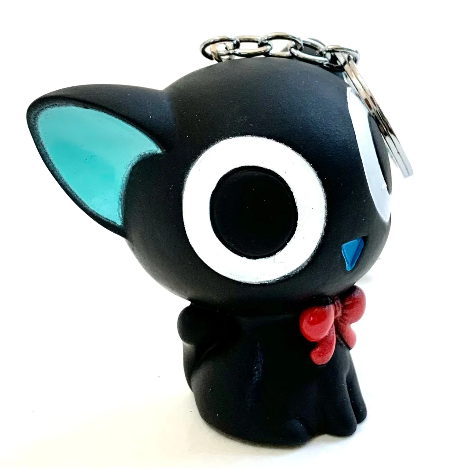 X 12019 BIG SOFT BLACK CAT CHARM-DISCONTINUED