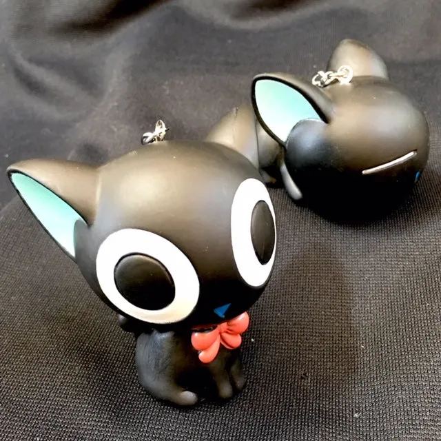 X 12019 BIG SOFT BLACK CAT CHARM-DISCONTINUED