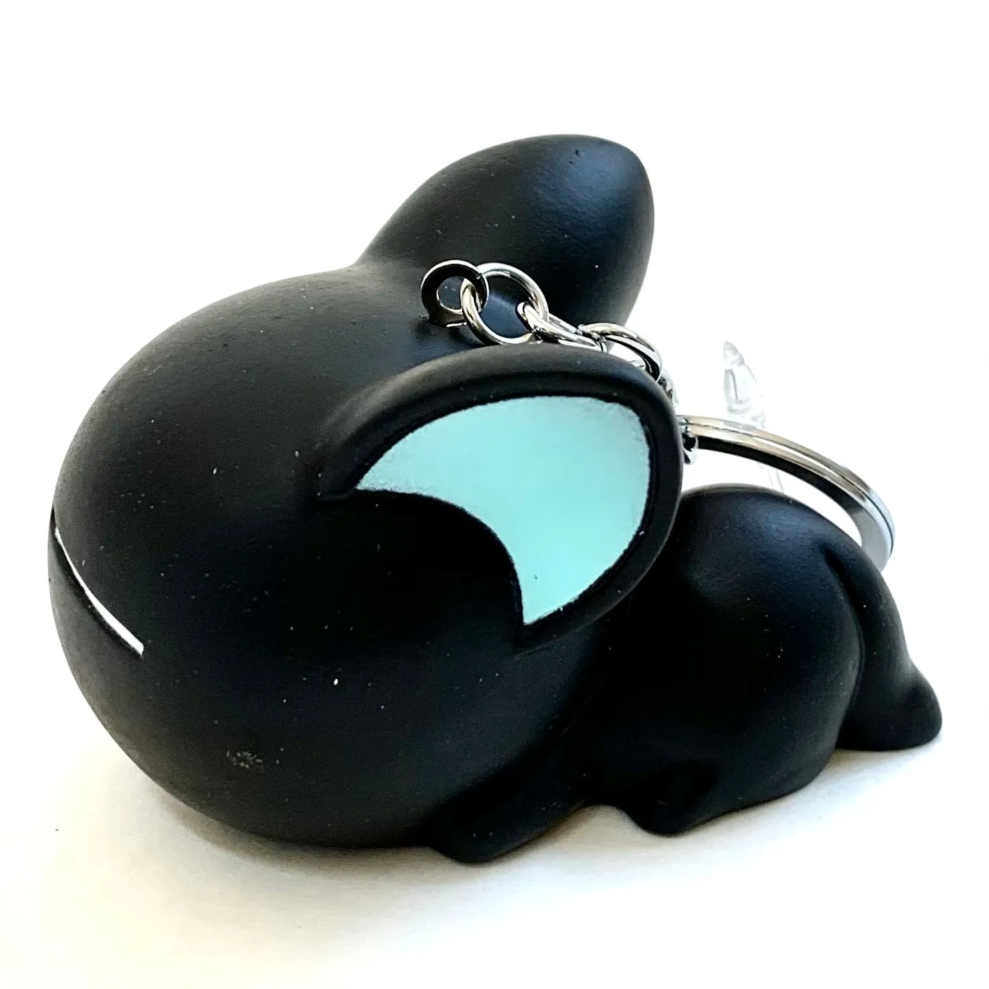 X 12019 BIG SOFT BLACK CAT CHARM-DISCONTINUED