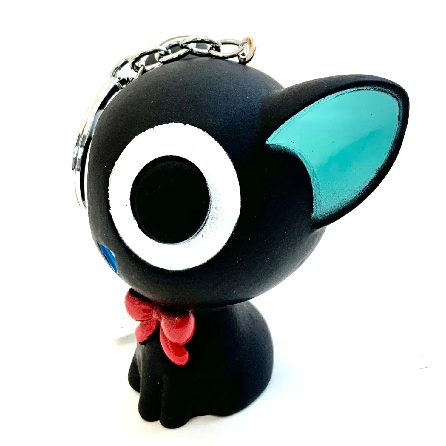 X 12019 BIG SOFT BLACK CAT CHARM-DISCONTINUED