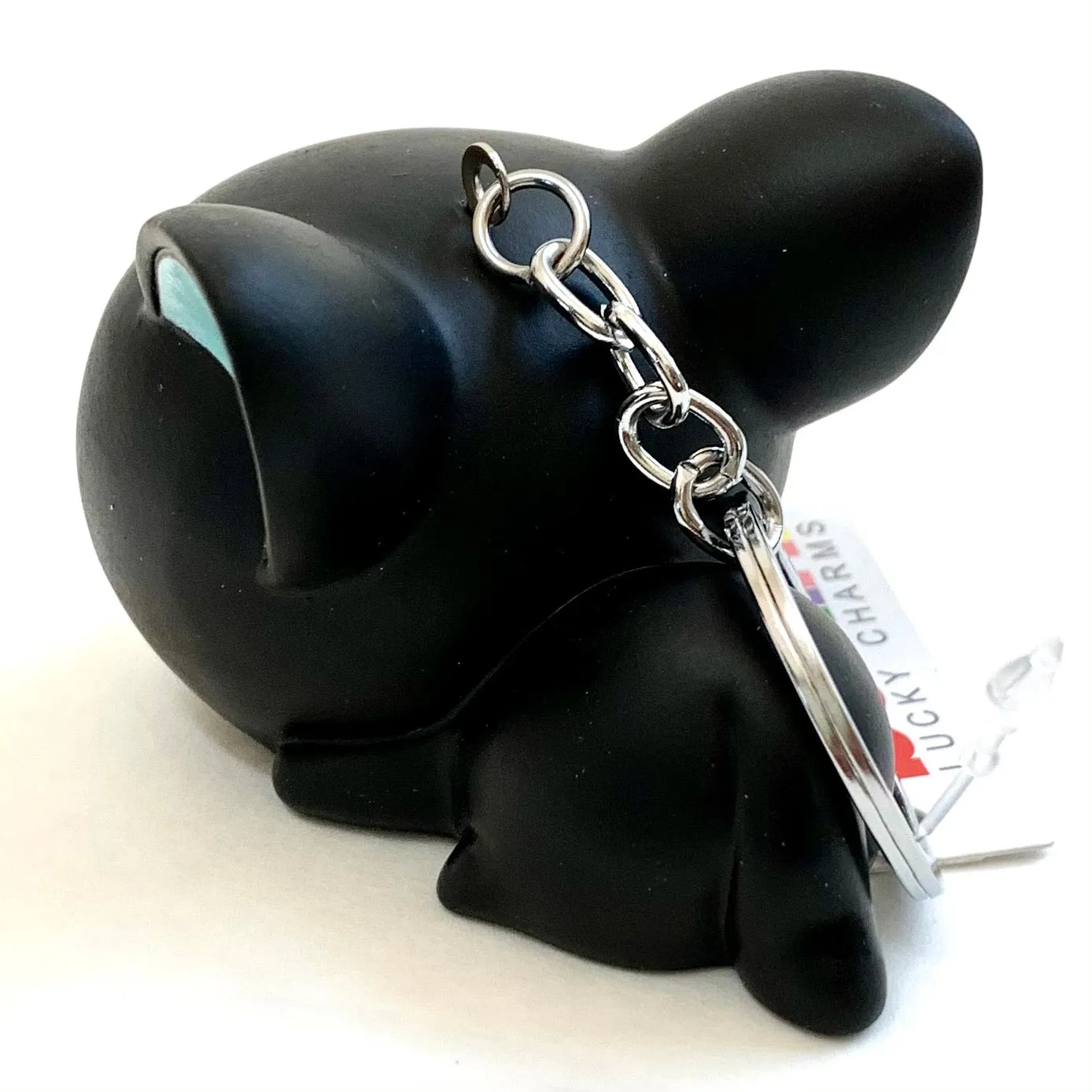 X 12019 BIG SOFT BLACK CAT CHARM-DISCONTINUED