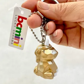 X 12036 GEOMETRIC UNICORN CHARM with keyring-DISCONTINUED