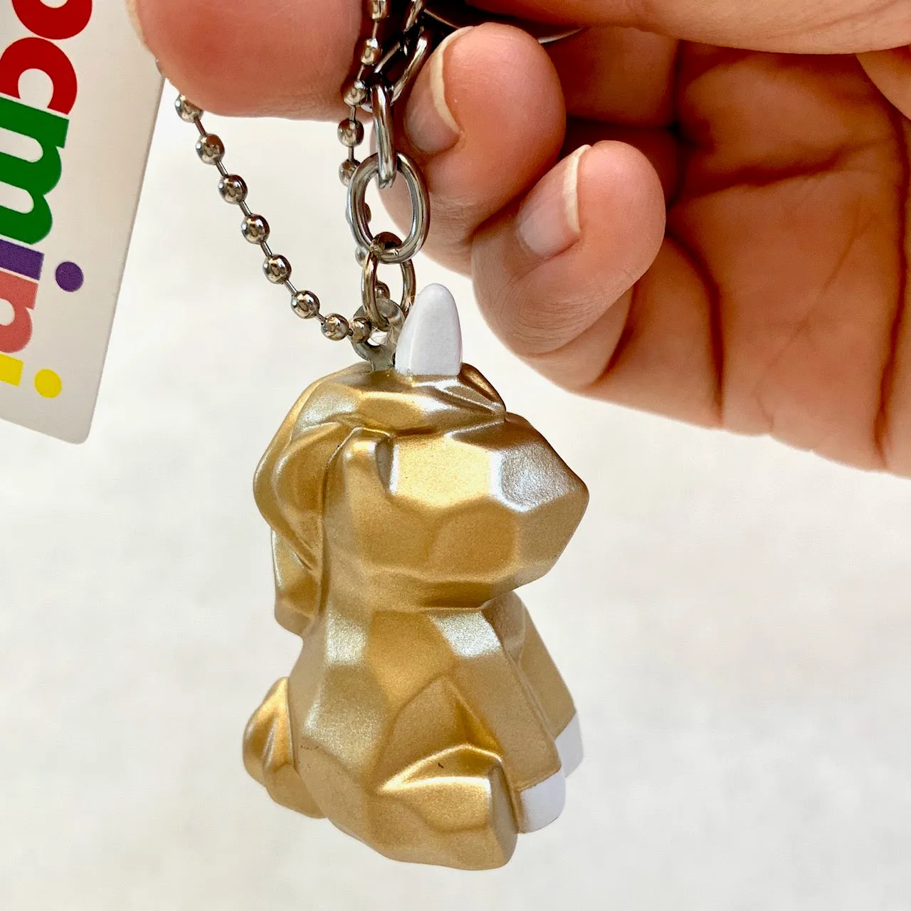X 12036 GEOMETRIC UNICORN CHARM with keyring-DISCONTINUED