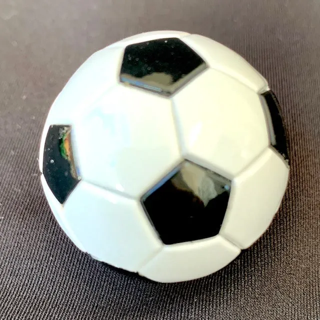 X 12039 SOCCER BALL CHARM with keyring-DISCONTINUED