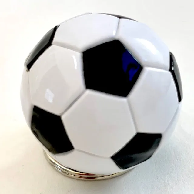 X 12039 SOCCER BALL CHARM with keyring-DISCONTINUED
