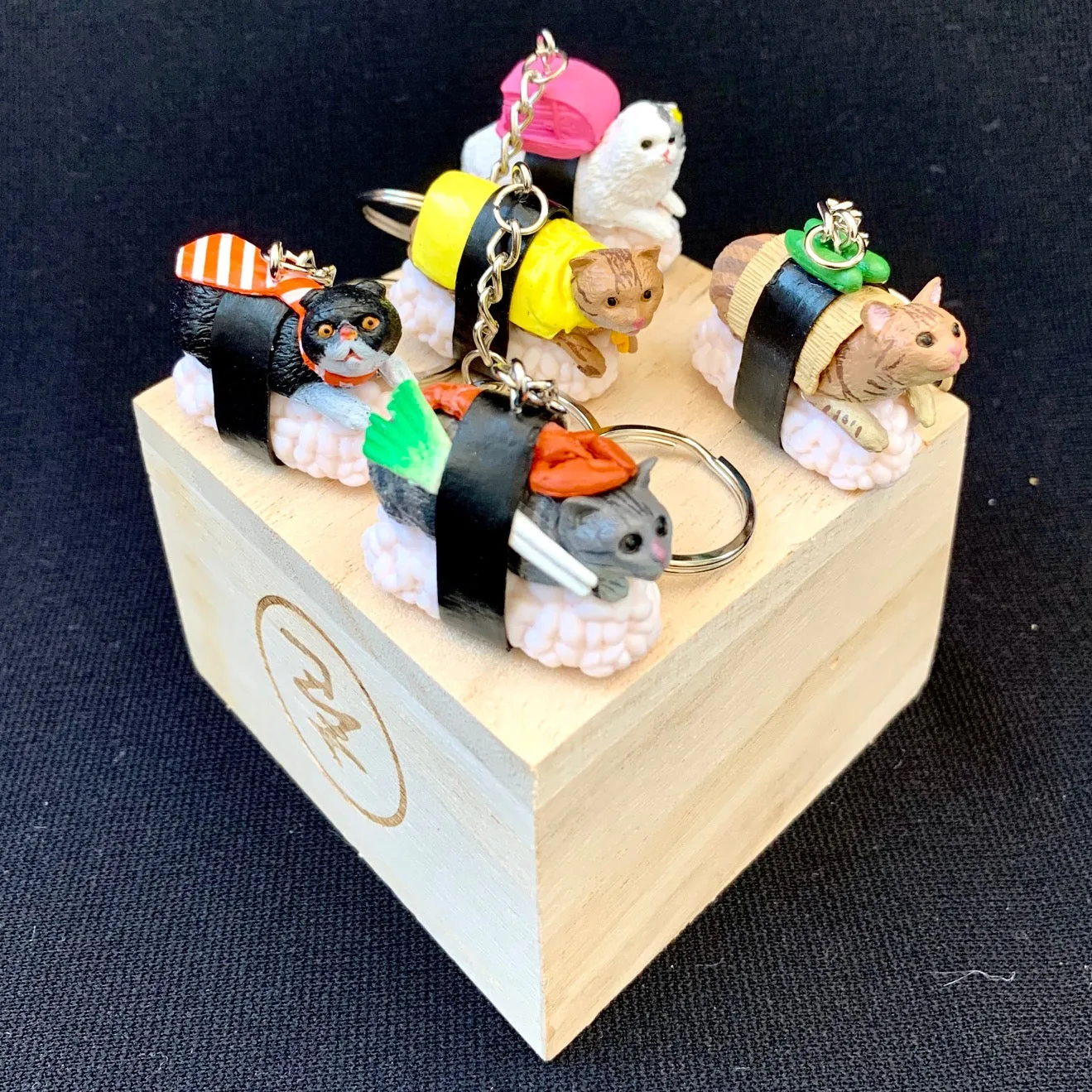 X 12050 SUSHI CAT KEY CHARM-DISCONTINUED