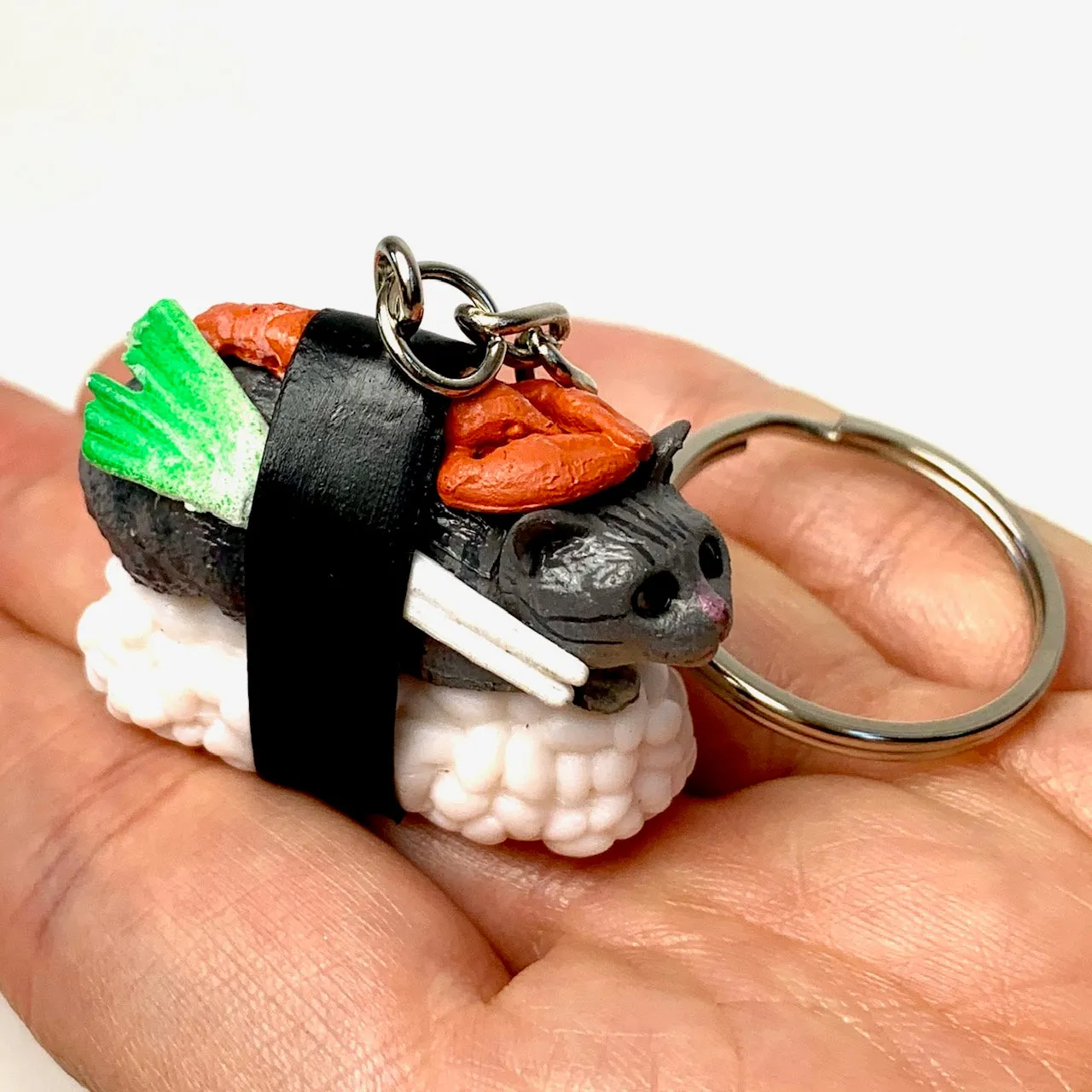 X 12050 SUSHI CAT KEY CHARM-DISCONTINUED