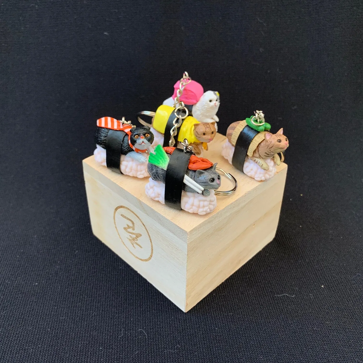 X 12050 SUSHI CAT KEY CHARM-DISCONTINUED