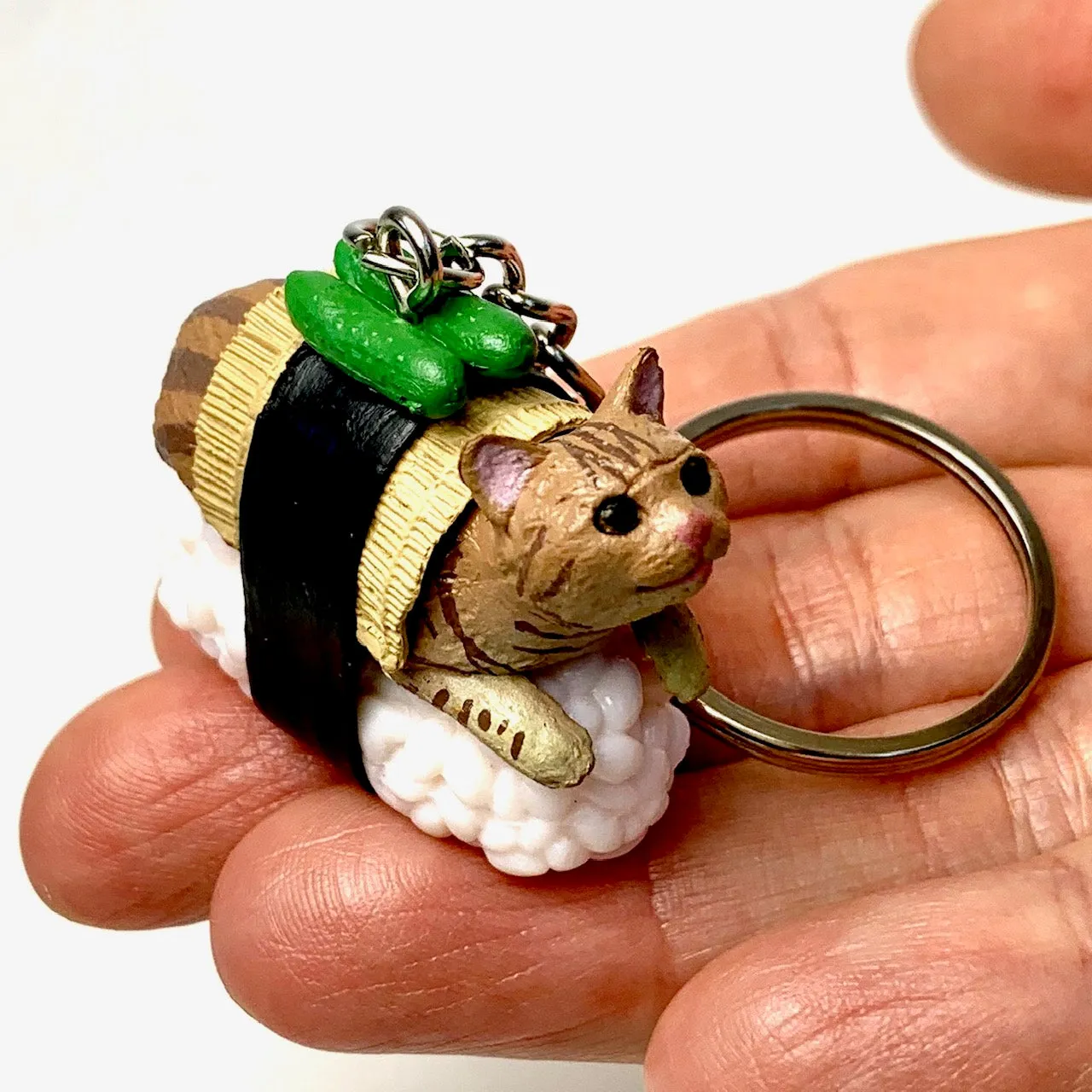 X 12050 SUSHI CAT KEY CHARM-DISCONTINUED
