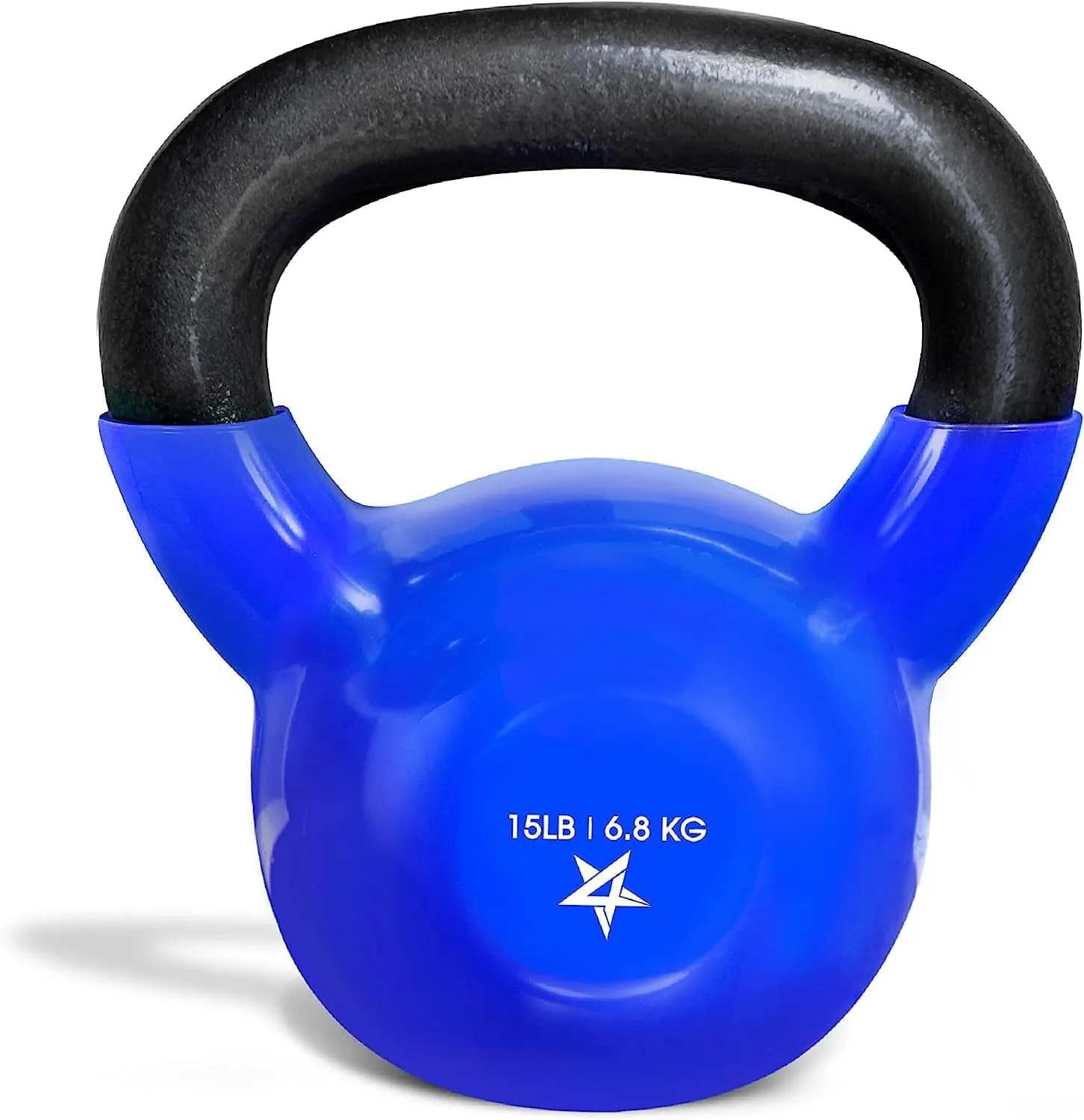 Yes4All 5-65Lbs Kettlebells Vinyl Coated Cast Iron for Dumbbell Weights Exercises, Gym, Fitness, Full Body Workout Equipment Push Up, Grip and Strength Training
